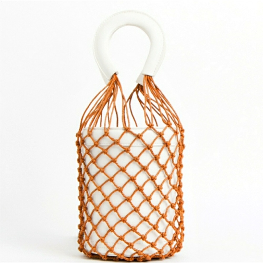 P. ROSSINI BUCKET STRING WHITE BAG
